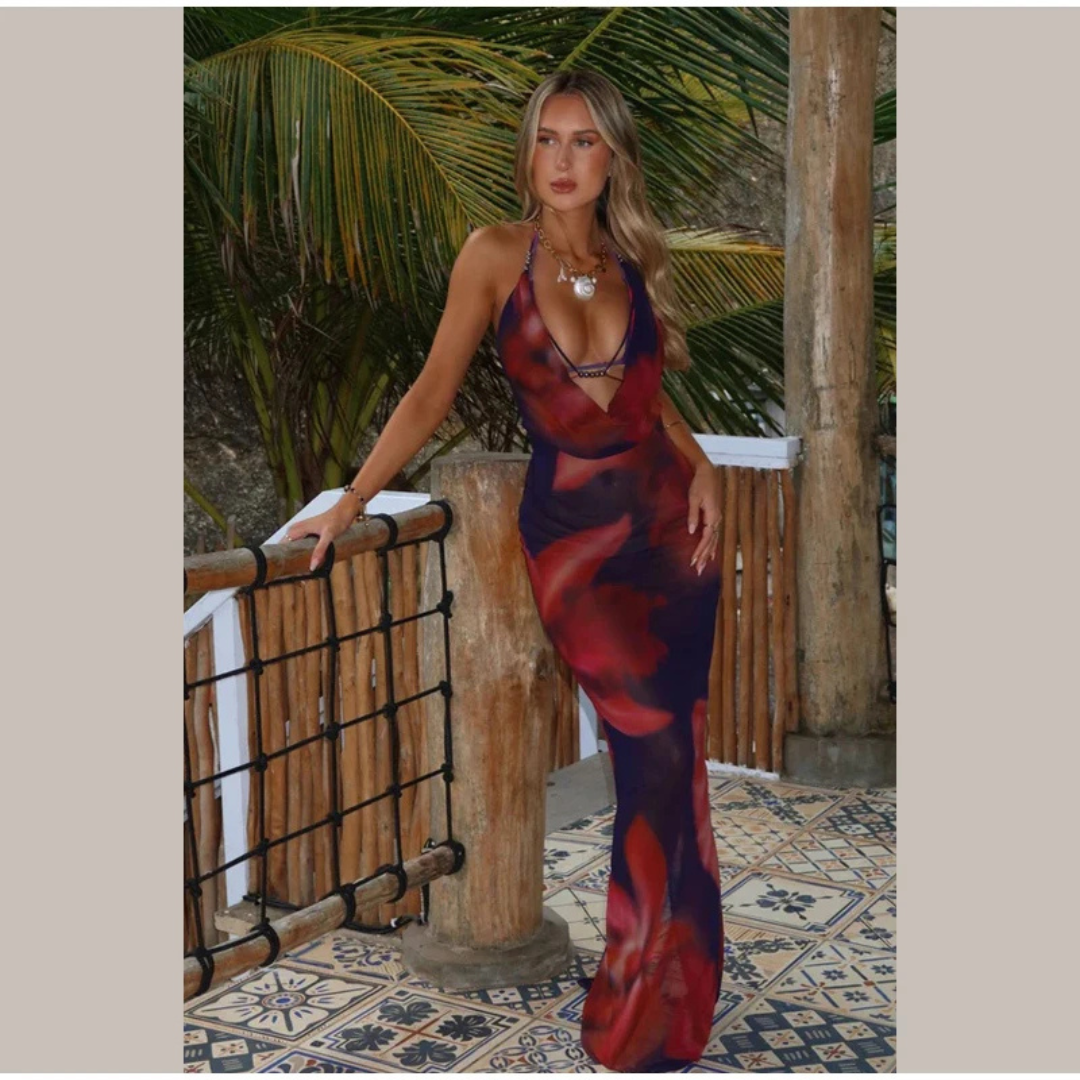 Vestido Mar & Sal Halter®️